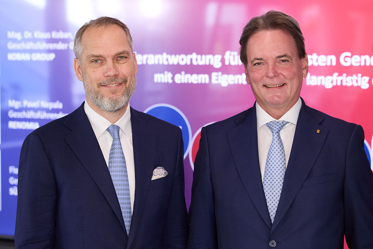 Pavel Nepala (Geschäftsführer der RENOMIA GROUP), Klaus Koban (CEO und geschäftsführender Gesellschafter der KOBAN)