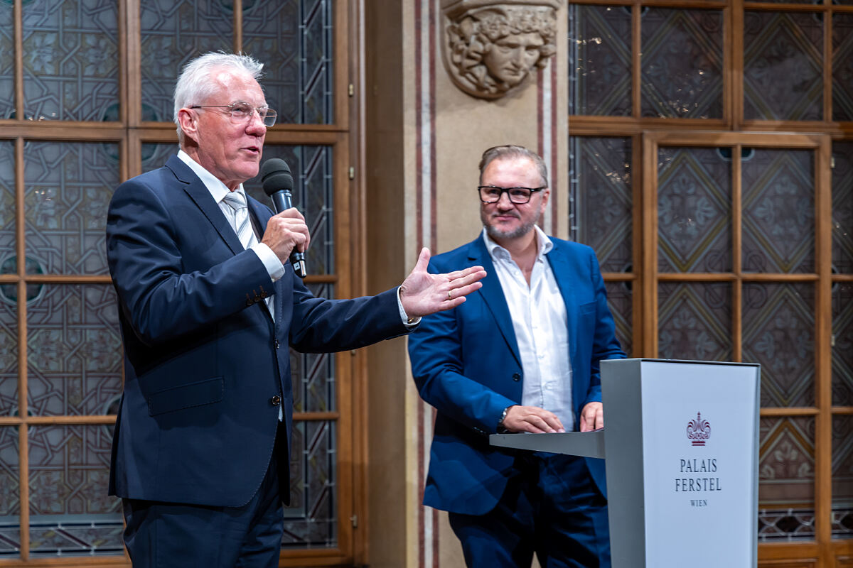 V.l.n.r. Michael Pisecky, Fachgruppenobmann Wien und Roman Oberndorfer, Obmann des Fachverbands der Immobilientreuhänder